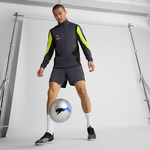 Tacos de fútbol FUTURE 8 PLAY TT, PUMA Black-Cool Light Gray-Fluo Green, extralarge