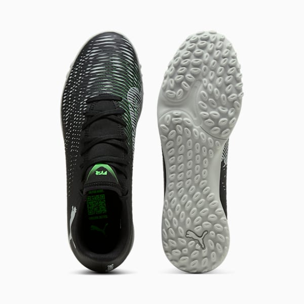 Tacos de fútbol FUTURE 8 PLAY TT, PUMA Black-Cool Light Gray-Fluo Green, extralarge