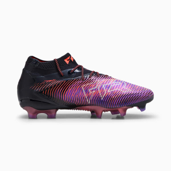Tacos de fútbol FUTURE 8 ULTIMATE FG/AG para mujer, PUMA Black-PUMA White-Glowing Red, extralarge