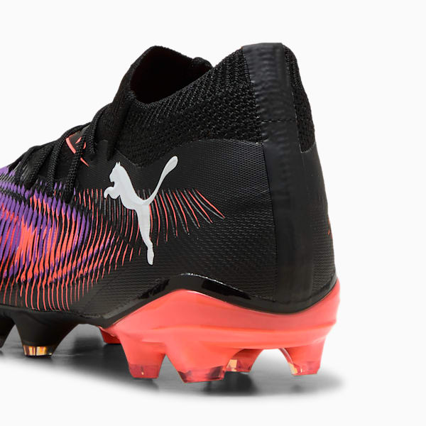 Tacos de fútbol FUTURE 8 MATCH FG/AG para mujer, PUMA Black-PUMA White-Glowing Red, extralarge
