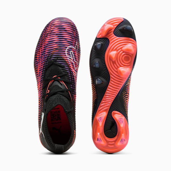 FUTURE 8 MATCH Firm Ground/Artificial Ground Women's Soccer Cleats, PUMA Black-PUMA White-Glowing Red, extralarge