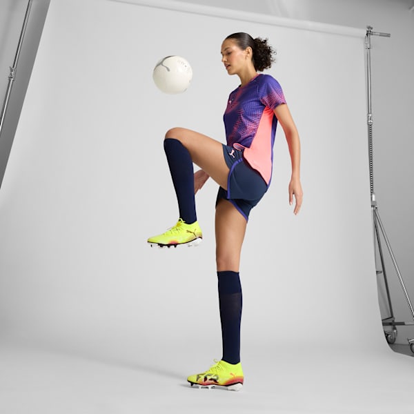 FUTURE 8 MATCH Firm Ground/Artificial Ground Women's Soccer Cleats, Yellow Alert-PUMA Black-Sun Struck, extralarge