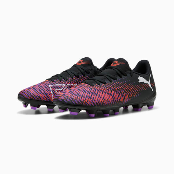 Tacos de fútbol FUTURE 8 PLAY FG/AG Mujer, PUMA Black-PUMA White-Glowing Red, extralarge