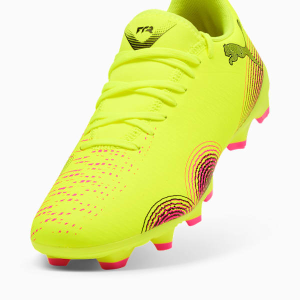 FUTURE 8 PLAY Firm Ground/Artificial Ground Women's Soccer Cleats, Yellow Alert-PUMA Black-Sun Struck, extralarge