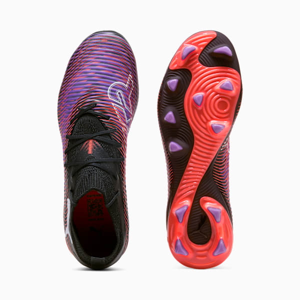 FUTURE 8 PRO FG/AG Football Boots Women, PUMA Black-PUMA White-Glowing Red, extralarge
