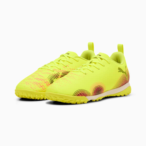 キッズ フューチャー 8 プレイ TT ＋ ミッド サッカー トレーニングシューズ 20-24cm, Yellow Alert-PUMA Black-Sun Struck, extralarge-JPN
