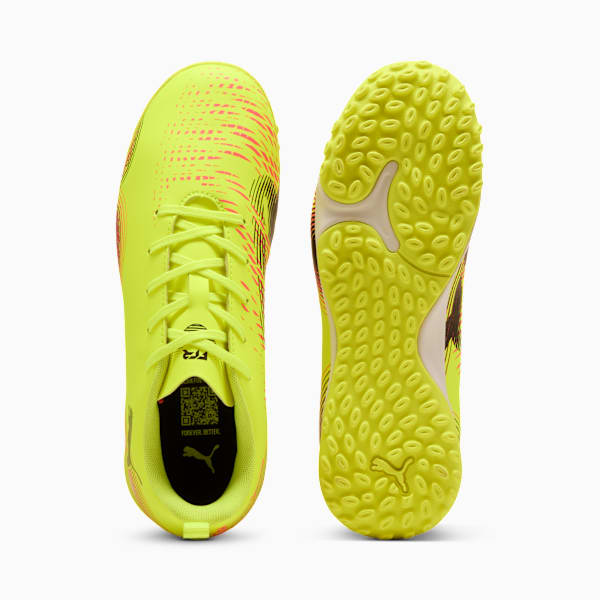 キッズ フューチャー 8 プレイ TT ＋ ミッド サッカー トレーニングシューズ 20-24cm, Yellow Alert-PUMA Black-Sun Struck, extralarge-JPN