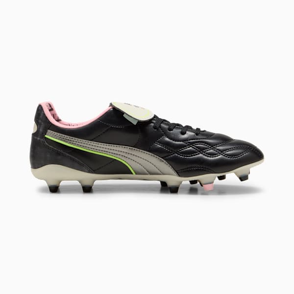Tacos de fútbol KING TOP x MUNDIAL FG/AG, PUMA Black-PUMA White-Poison Pink, extralarge