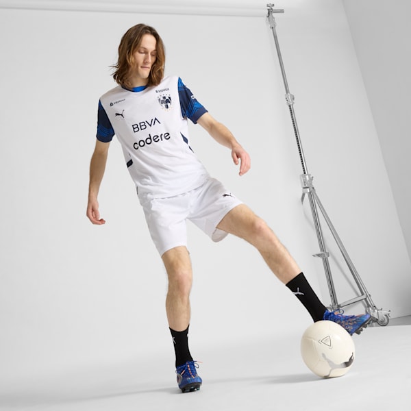 Tacos de fútbol para hombre PUMA ULTRA 5 CARBON SPEED para terreno firme, Vivid Blue-Heat Fire-Bright Aqua-PUMA Black, extralarge