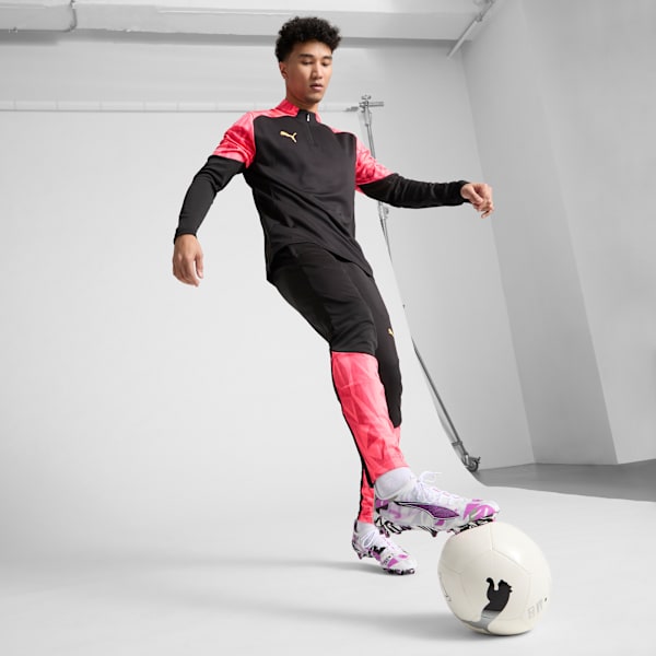 Tacos de fútbol unisex ULTRA 5 ULTIMATE FOREVER FG, PUMA White-Pure Magenta-Feather Gray-PUMA Black, extralarge
