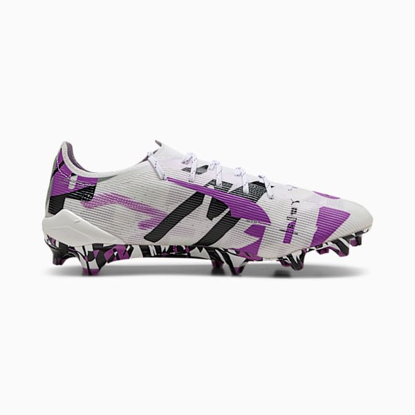 Tacos de fútbol unisex ULTRA 5 ULTIMATE FOREVER FG, PUMA White-Pure Magenta-Feather Gray-PUMA Black, extralarge