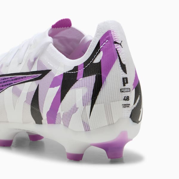 Tacos de fútbol ULTRA 5 MATCH FOREVER FG/AG, PUMA White-Pure Magenta-Feather Gray-PUMA Black, extralarge