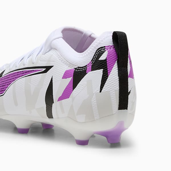 Tacos de fútbol adolescentes ULTRA 5 MATCH FOREVER FG/AG, PUMA White-Pure Magenta-Feather Gray-PUMA Black, extralarge