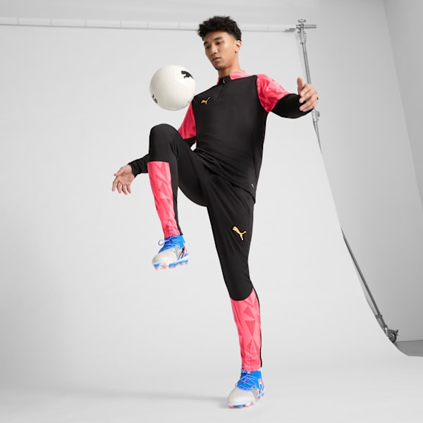 Botas de fútbol FUTURE 8 ULTIMATE FOREVER FG Unisex, PUMA White-Ultra Blue-Feather Gray-PUMA Black-Glowing Red, extralarge