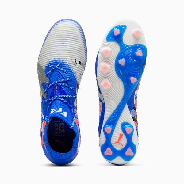 メンズ フューチャー 8 アルティメット フォーエバー AG サッカー スパイク, PUMA White-Ultra Blue-Feather Gray-PUMA Black-Glowing Red, extralarge-JPN