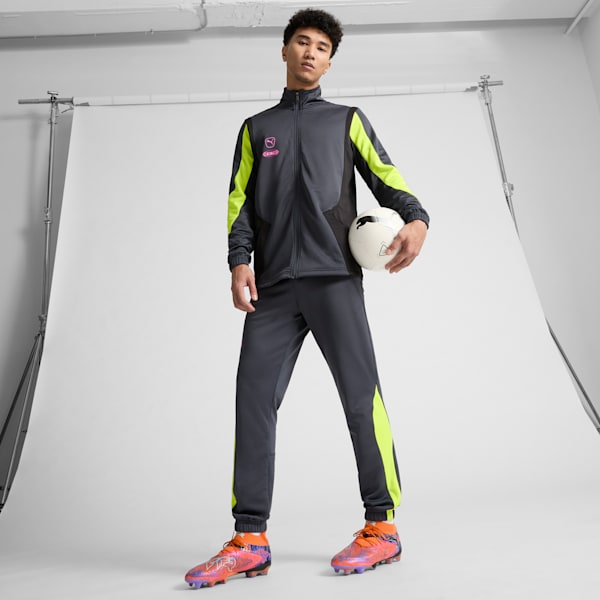 Tacos de fútbol de terreno firme para hombre FUTURE 8 ULTIMATE CREATIVITY, Orange Poppy-Dark Amethyst-Electric Peppermint-PUMA Black, extralarge