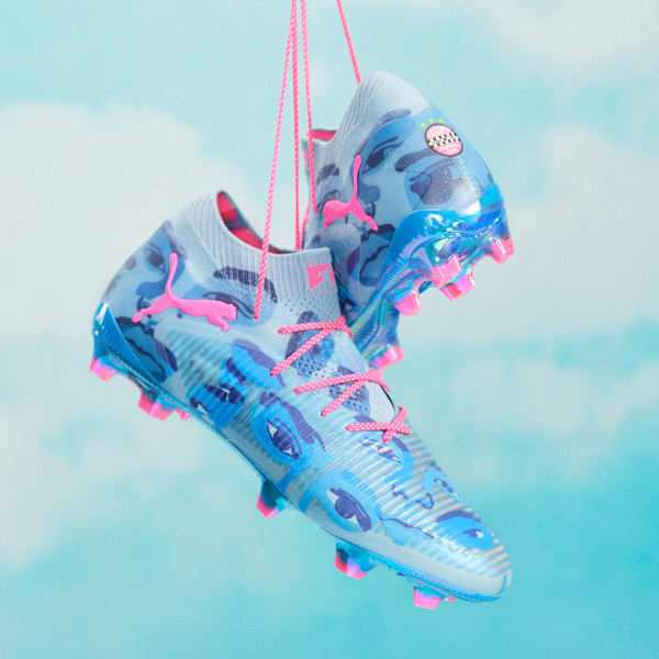 PUMA x KIDSUPER FUTURE 8 ULTIMATE Firm Ground Men's Soccer Cleats, Day Dream-Bluemazing-Lapis Lazuli, extralarge