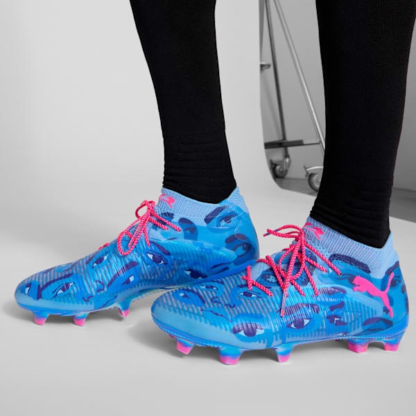 PUMA x KIDSUPER FUTURE 8 ULTIMATE Firm Ground Men's Soccer Cleats, Day Dream-Bluemazing-Lapis Lazuli, extralarge