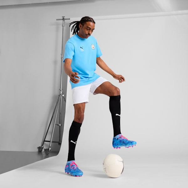 PUMA x KIDSUPER FUTURE 8 ULTIMATE Firm Ground Men's Soccer Cleats, Day Dream-Bluemazing-Lapis Lazuli, extralarge