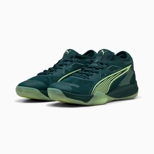 Eliminate NITRO™ SQD 4 Court Shoes, Green Terrain-Fizzy Light-PUMA White-PUMA Silver, extralarge