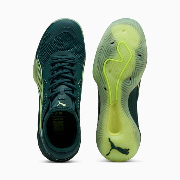 Eliminate NITRO™ SQD 4 Court Shoes, Green Terrain-Fizzy Light-PUMA White-PUMA Silver, extralarge