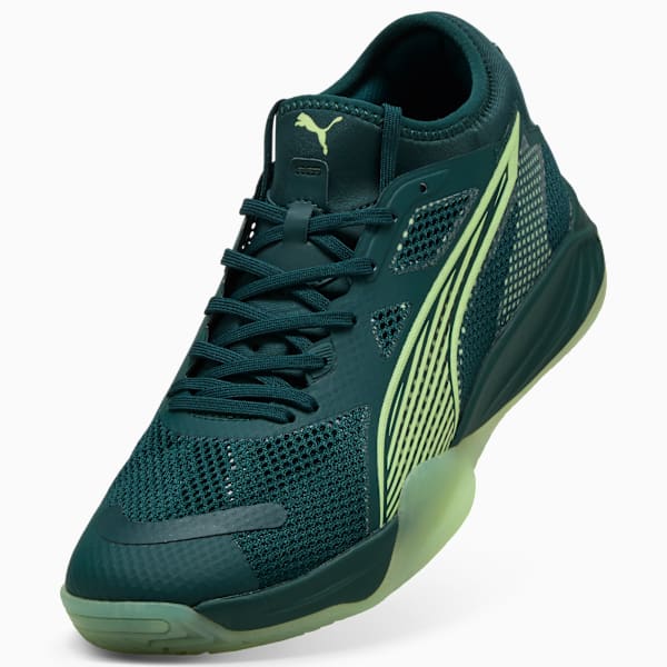 Eliminate NITRO™ SQD 4 Court Shoes, Green Terrain-Fizzy Light-PUMA White-PUMA Silver, extralarge