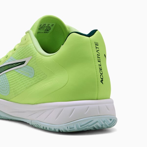 Accelerate Turbo 4 Handball Shoes, Fizzy Light-Green Terrain-PUMA White-PUMA Silver, extralarge