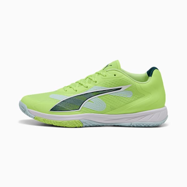 Accelerate Turbo 4 Handball Shoes, Fizzy Light-Green Terrain-PUMA White-PUMA Silver, extralarge