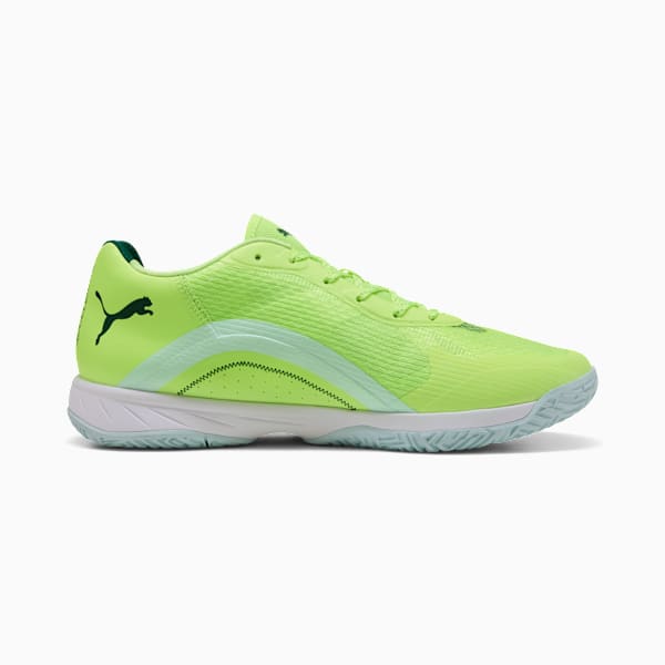Accelerate Turbo 4 Handball Shoes, Fizzy Light-Green Terrain-PUMA White-PUMA Silver, extralarge
