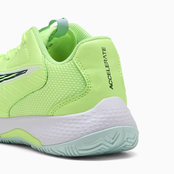 Accelerate 4 Handball Shoes Big Kids, Fizzy Light-Green Terrain-PUMA White, extralarge
