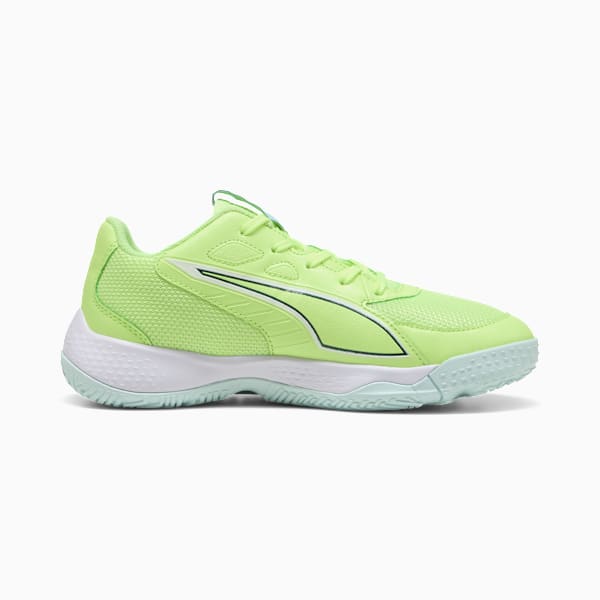 Accelerate 4 Handball Shoes Big Kids, Fizzy Light-Green Terrain-PUMA White, extralarge