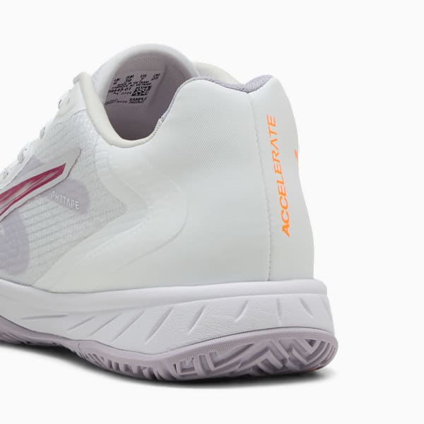 Accelerate Turbo 4 Handball Shoes Women, PUMA White-Berry-Lilac Crush-Heat Fire, extralarge