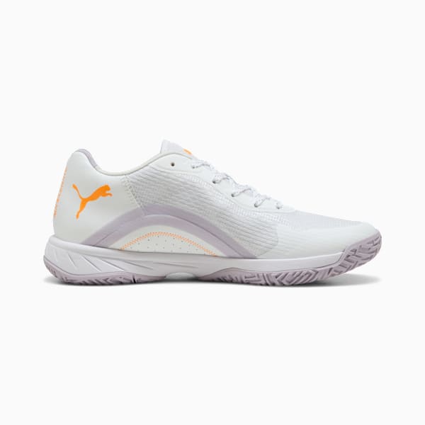 Accelerate Turbo 4 Handball Shoes Women, PUMA White-Berry-Lilac Crush-Heat Fire, extralarge