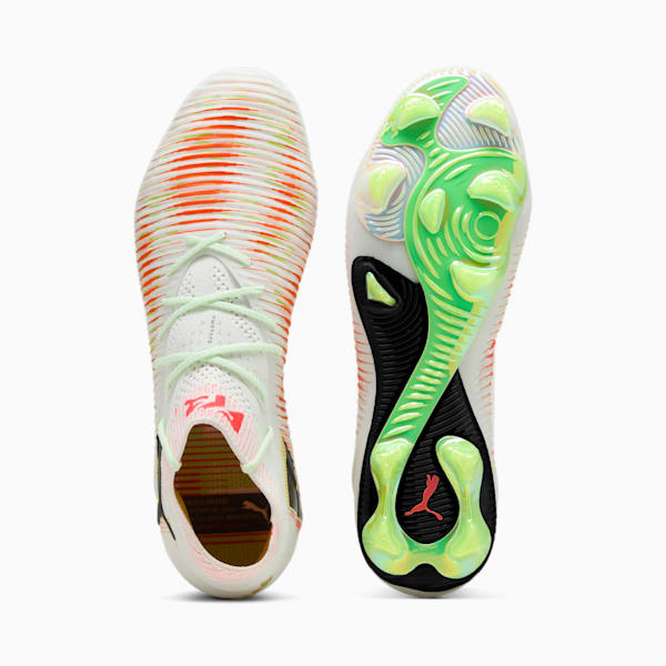 メンズ フューチャー 8 アルティメット ローンチ FG サッカー スパイク, PUMA White-PUMA Black-Lime Squeeze-Green Glare, extralarge-JPN