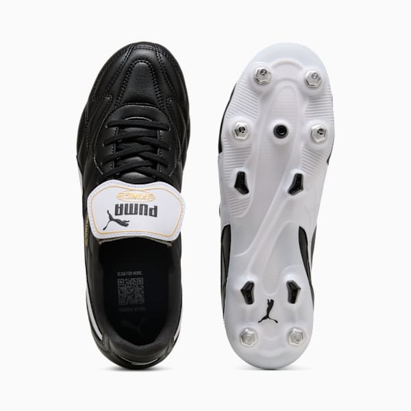 KING TOP MxSG Football Boots Unisex, PUMA Black-PUMA White-PUMA Gold, extralarge-GBR