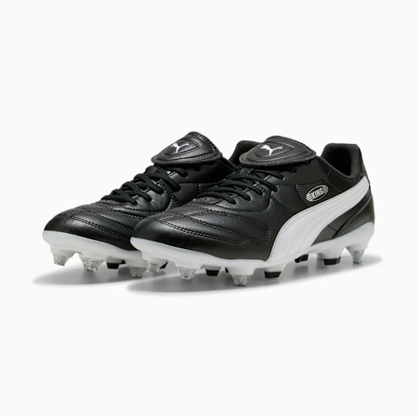KING LIGA MxSG Football Boots Unisex, PUMA Black-PUMA White-PUMA Silver, extralarge-GBR