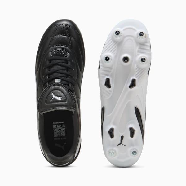 KING LIGA MxSG Football Boots Unisex, PUMA Black-PUMA White-PUMA Silver, extralarge-GBR
