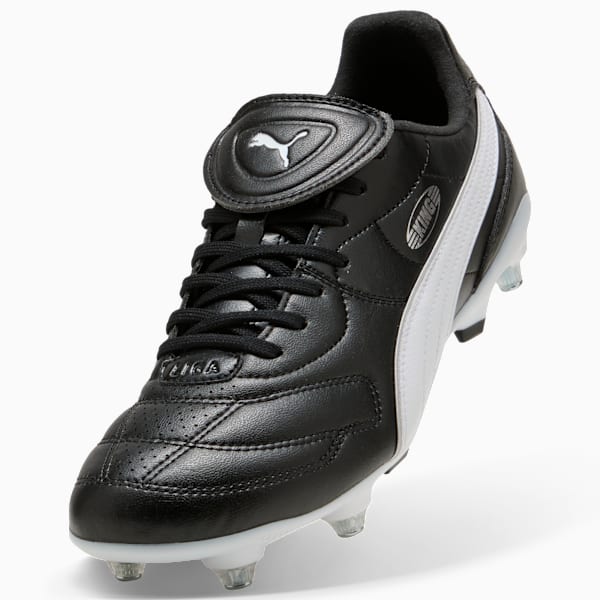 KING LIGA MxSG Football Boots Unisex, PUMA Black-PUMA White-PUMA Silver, extralarge-GBR