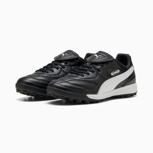 KING LIGA TT Football Boots Unisex, PUMA Black-PUMA White-PUMA Silver, extralarge-GBR