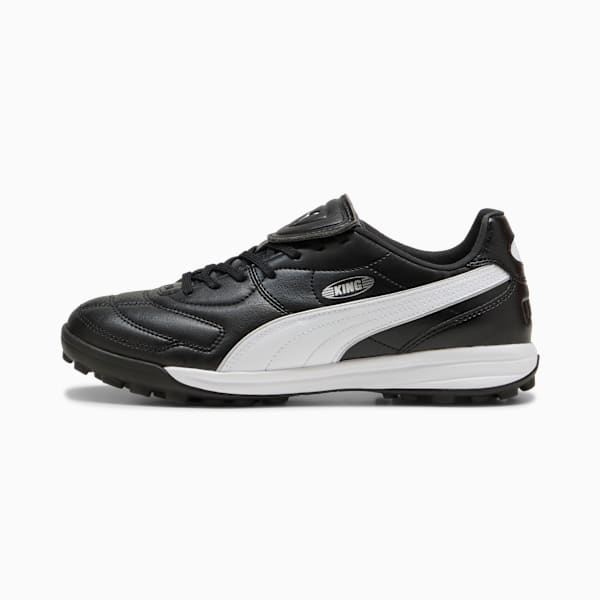KING LIGA TT Football Boots Unisex, PUMA Black-PUMA White-PUMA Silver, extralarge-GBR
