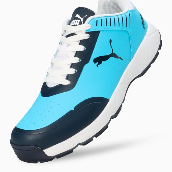 Cricket Scorer Men's Shoes, Luminous Blue-Club Navy-PUMA White, extralarge-IND