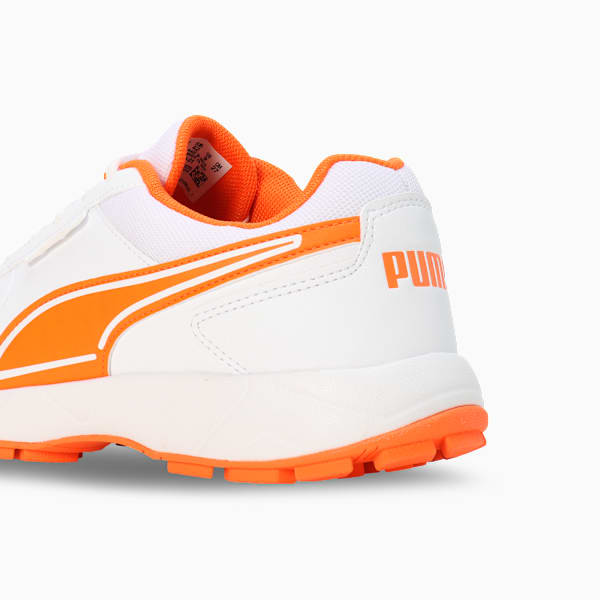 Cricket Strike Men's Shoes, PUMA White-Rickie Orange, extralarge-IND