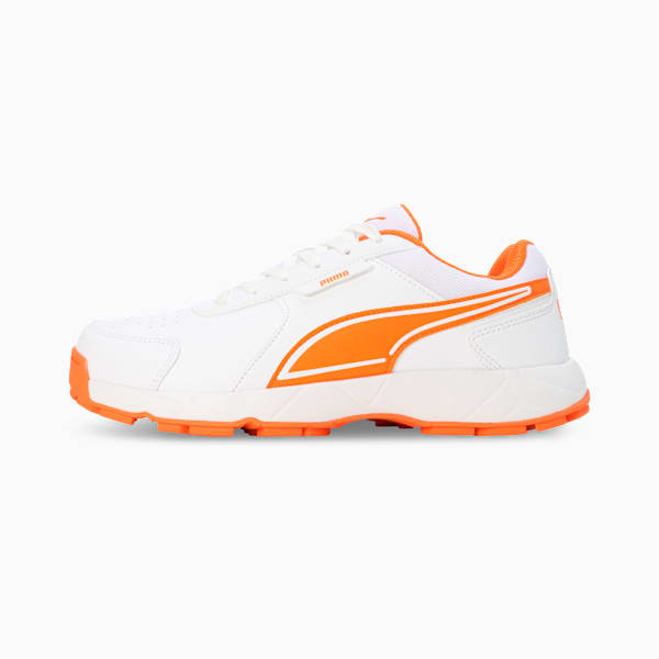 Cricket Strike Men's Shoes, PUMA White-Rickie Orange, extralarge-IND