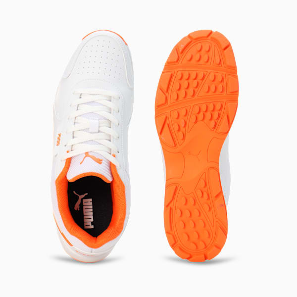Cricket Strike Men's Shoes, PUMA White-Rickie Orange, extralarge-IND