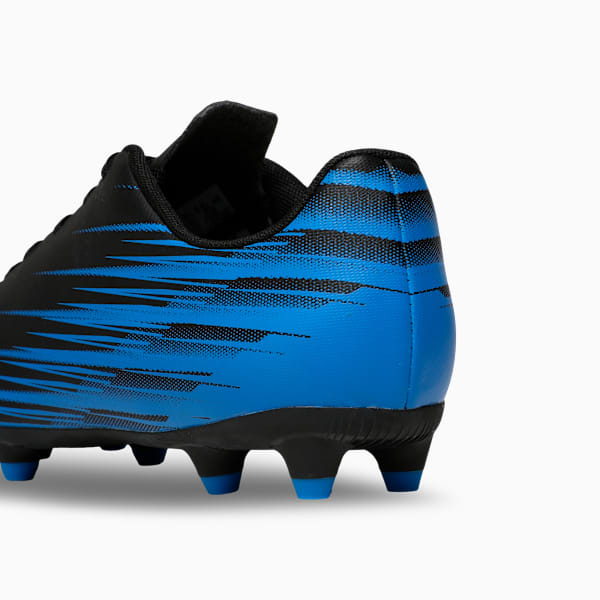 ATTACANTO II Men's Lightweight FG/AG Football Shoes, PUMA Black-Ultra Blue, extralarge-IND