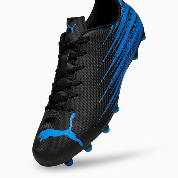 ATTACANTO II Men's Lightweight FG/AG Football Shoes, PUMA Black-Ultra Blue, extralarge-IND