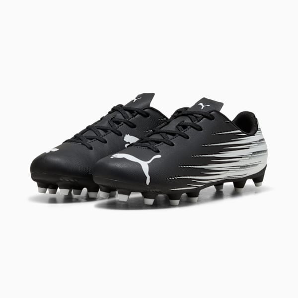 ATTACANTO II FG/AG Soccer Cleats Youth, PUMA Black-PUMA White, extralarge