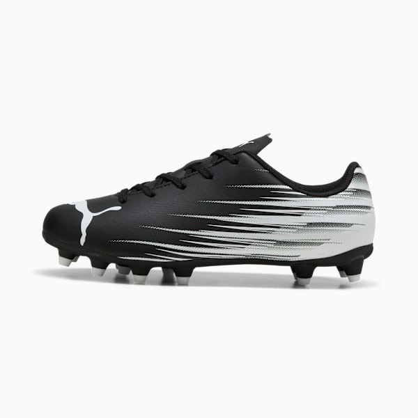 ATTACANTO II FG/AG Soccer Cleats Youth, PUMA Black-PUMA White, extralarge