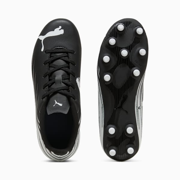ATTACANTO II FG/AG Soccer Cleats Youth, PUMA Black-PUMA White, extralarge