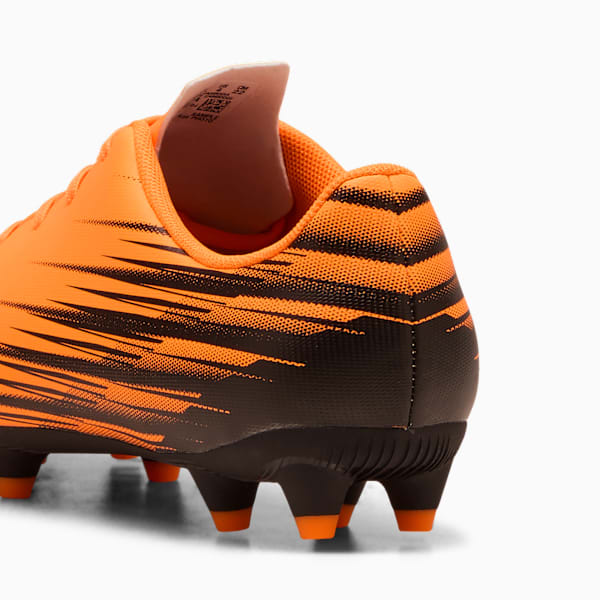 ATTACANTO II Big Kids' Firm/Artificial Ground Soccer Cleats, Heat Fire-PUMA Black, extralarge